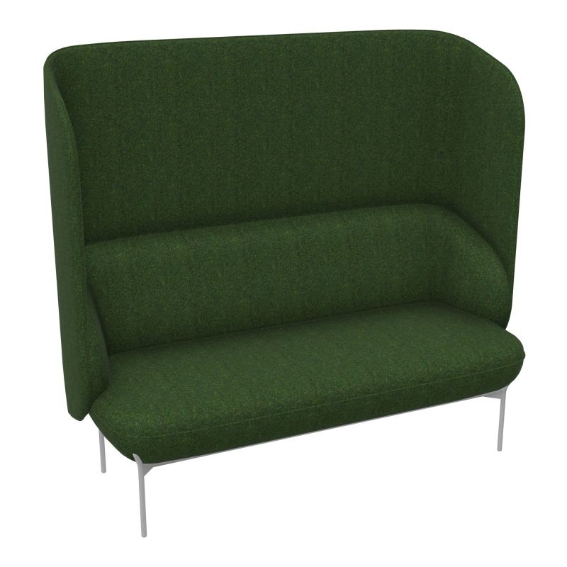 CANAPÉ SILENCE MARGOT 2 PLACES L. 155,4 X H. 144 X P. 66 CM - ASSISE TISSU FENICE VERT FO