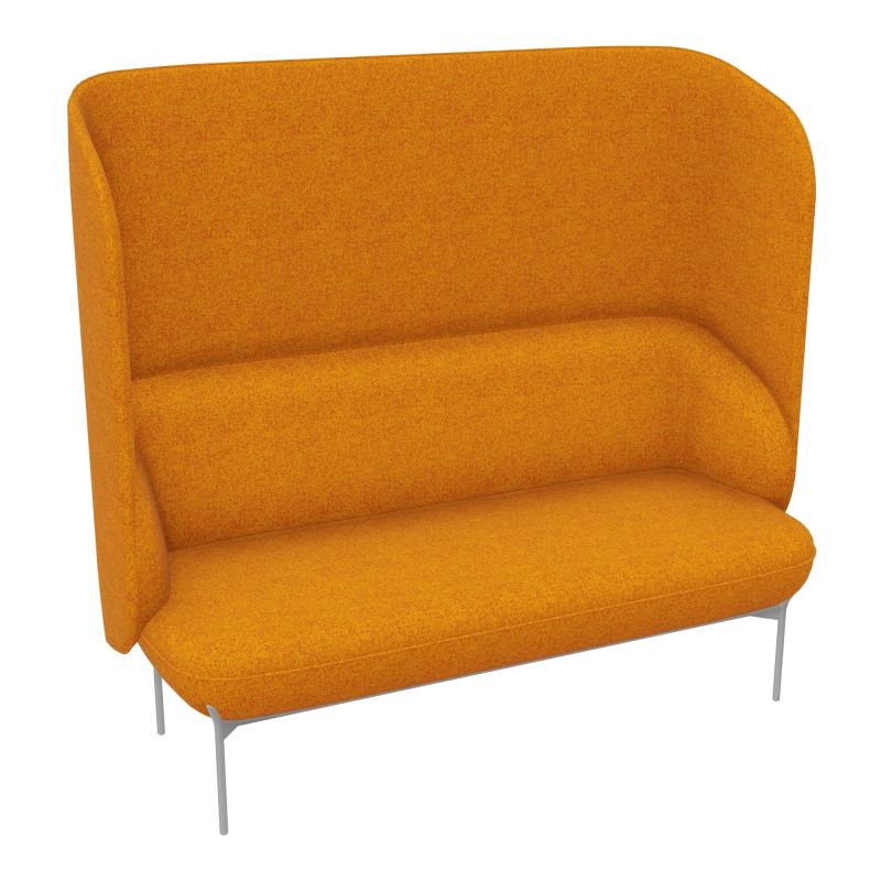 CANAPÉ SILENCE MARGOT 2 PLACES L. 155,4 X H. 144 X P. 66 CM - ASSISE TISSU FENICE CURCUMA