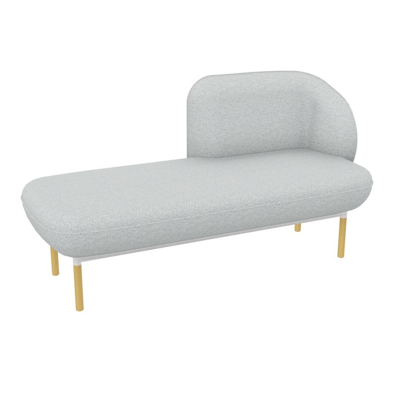 MERID. GAUCHE MARGOT L152,2XH78,4XP66CM - ASSISE  - DOS.  - PIET. BC BC ZO MS