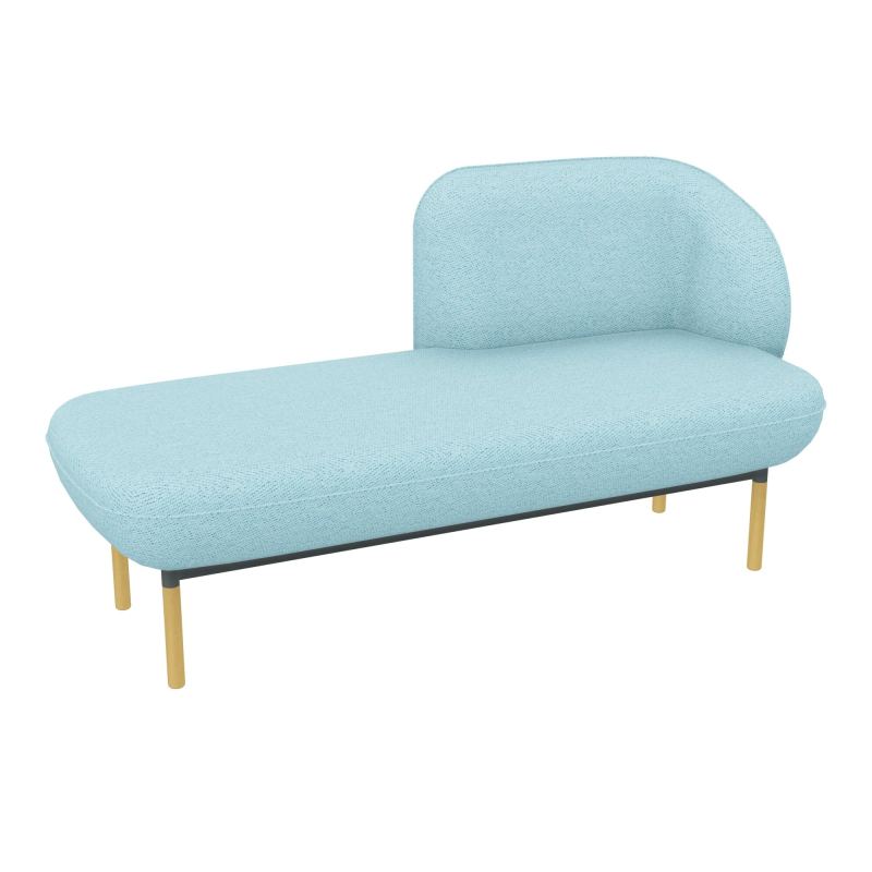 MERID. GAUCHE MARGOT L152,2XH78,4XP66CM - ASSISE  - DOS.  - PIET. BF BF SU MS