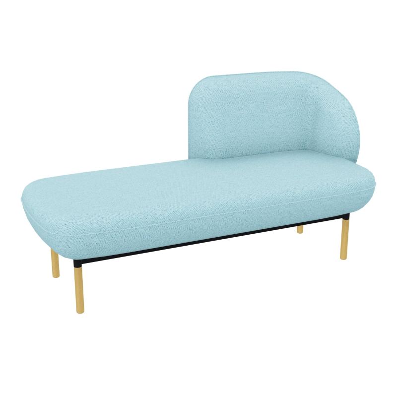 MERID. GAUCHE MARGOT L152,2XH78,4XP66CM - ASSISE  - DOS.  - PIET. BF BF ZP MS