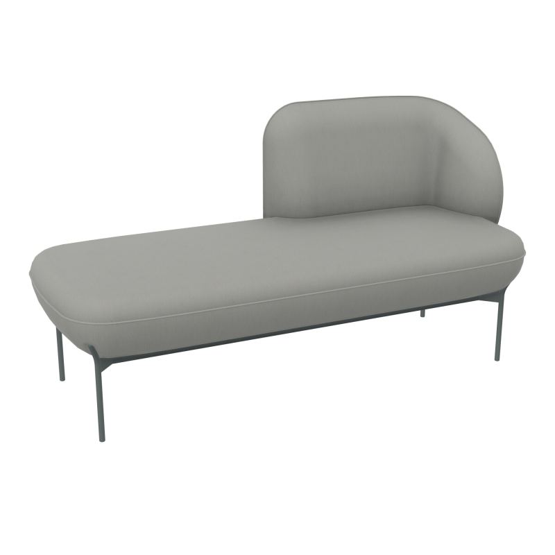 MERID. GAUCHE MARGOT L152,2XH78,4XP66CM - ASSISE  - DOS.  - PIET. CA CA SU