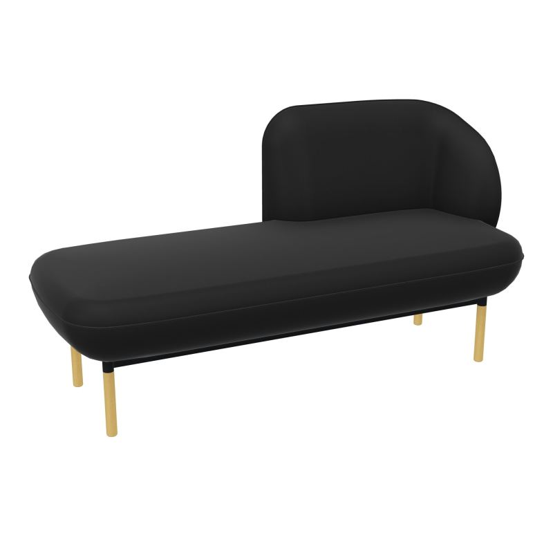 MERID. GAUCHE MARGOT L152,2XH78,4XP66CM - ASSISE  - DOS.  - PIET. CB CB ZP MS