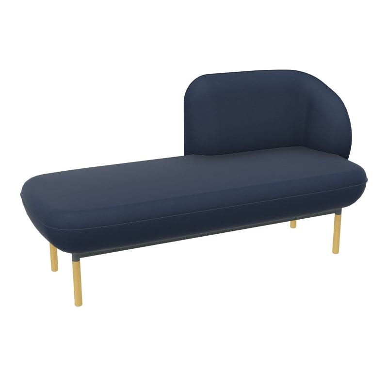 MERID. GAUCHE MARGOT L152,2XH78,4XP66CM - ASSISE  - DOS.  - PIET. CC CC SU MS