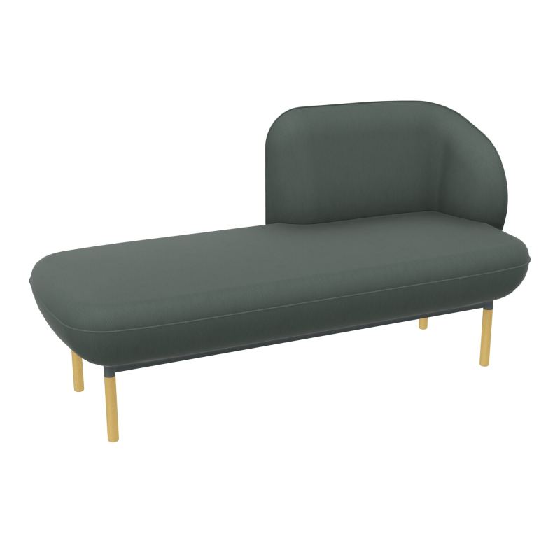 MERID. GAUCHE MARGOT L152,2XH78,4XP66CM - ASSISE  - DOS.  - PIET. CF CF SU MS