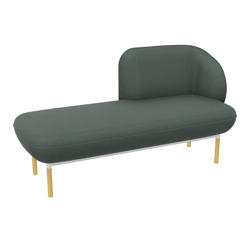 MERID. GAUCHE MARGOT L152,2XH78,4XP66CM - ASSISE  - DOS.  - PIET. CF CF ZO MS