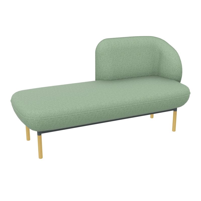 MERID. GAUCHE MARGOT L152,2XH78,4XP66CM - ASSISE  - DOS.  - PIET. E7 E7 SU MS