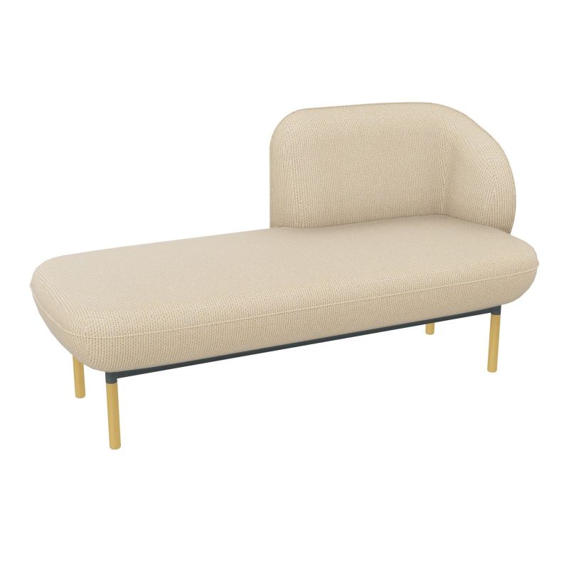 MERID. GAUCHE MARGOT L152,2XH78,4XP66CM - ASSISE  - DOS.  - PIET.  TL TL SU MS