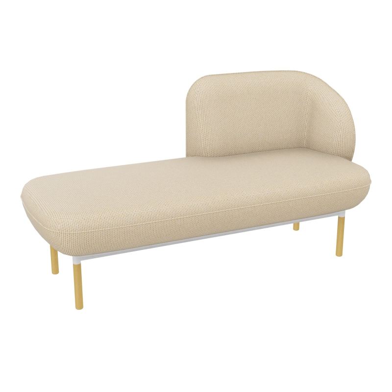 MERID. GAUCHE MARGOT L152,2XH78,4XP66CM - ASSISE  - DOS.  - PIET.  TL TL ZO MS