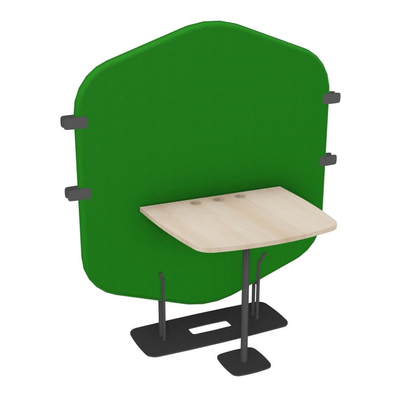 MARGOT ESPACE 2 PERS. L122,7XH144,8XP75CM - CLOISON A1 - PIET. SC - PLAT. EP19MM RZ