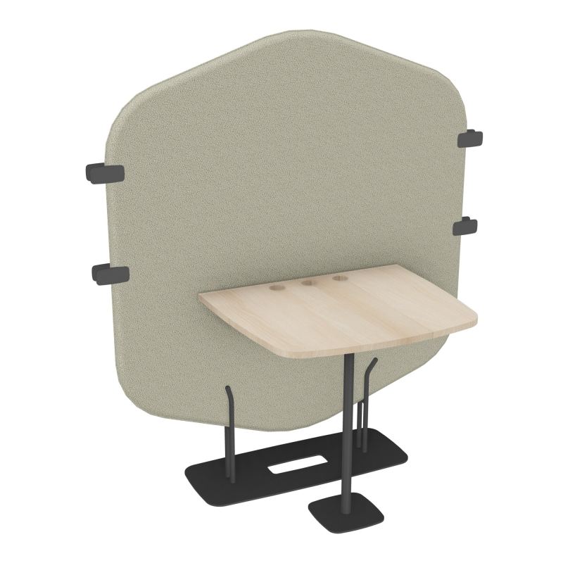 MARGOT ESPACE 2 PERS. L122,7XH144,8XP75CM - CLOISON A2 - PIET. SC - PLAT. EP19MM RZ