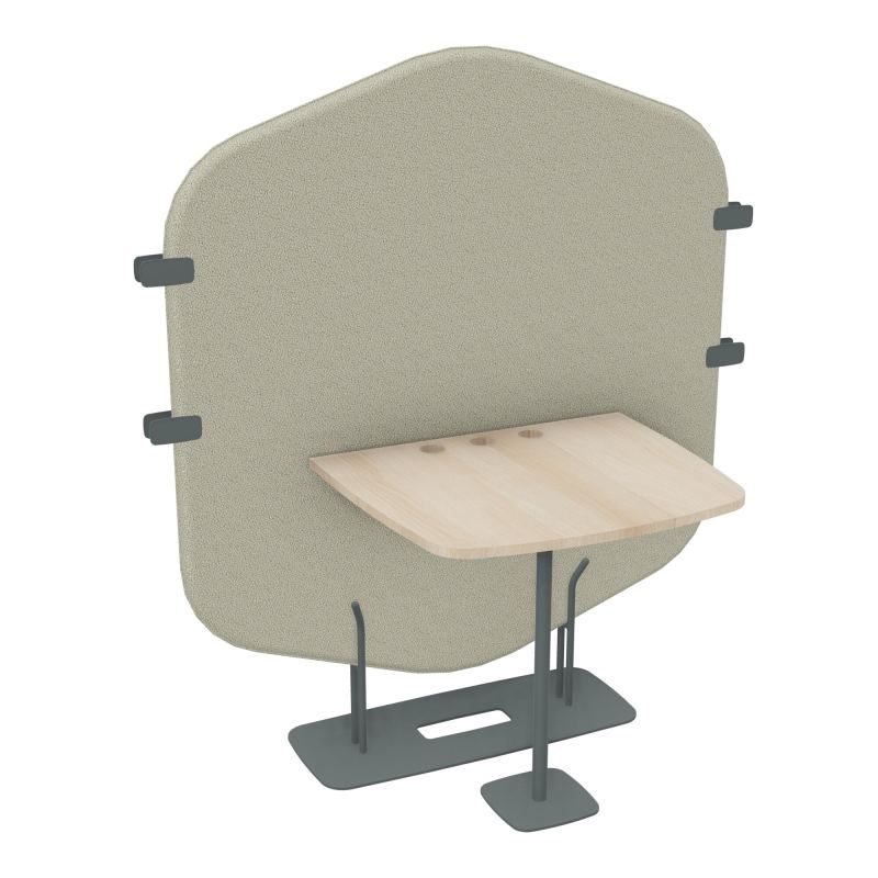 MARGOT ESPACE 2 PERS. L122,7XH144,8XP75CM - CLOISON A2 - PIET. SU - PLAT. EP19MM RZ