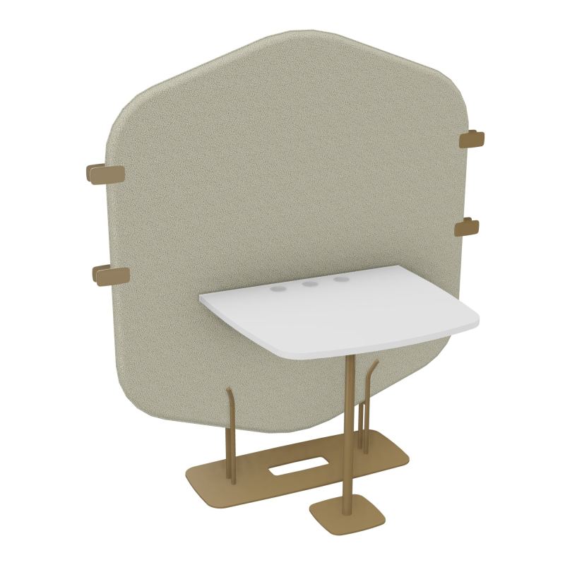 MARGOT ESPACE 2 PERS. L122,7XH144,8XP75CM - CLOISON A2 - PIET. Z3 - PLAT. EP19MM MG