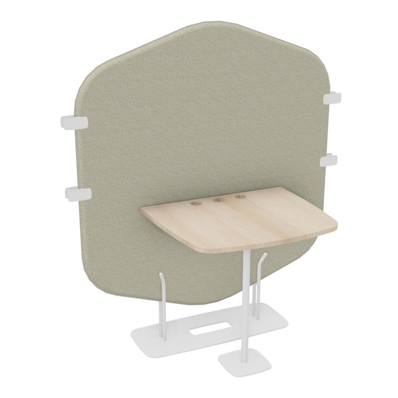 MARGOT ESPACE 2 PERS. L122,7XH144,8XP75CM - CLOISON A2 - PIET. ZO - PLAT. EP19MM RZ