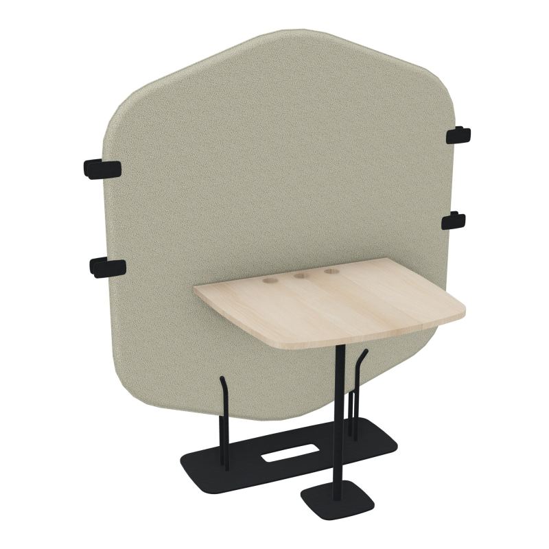 MARGOT ESPACE 2 PERS. L122,7XH144,8XP75CM - CLOISON A2 - PIET. ZP - PLAT. EP19MM RZ