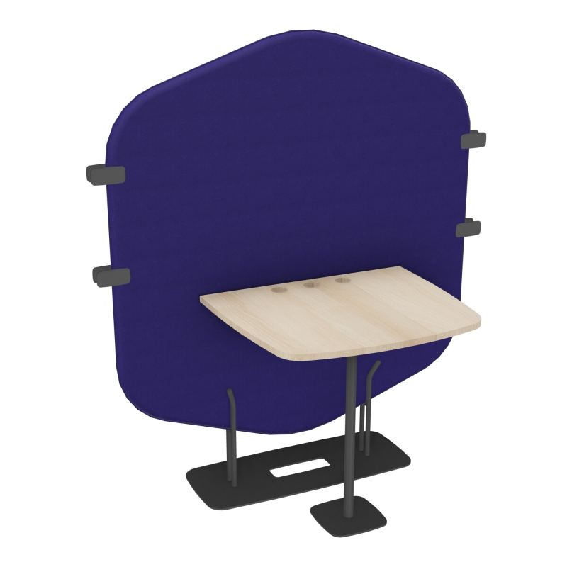 MARGOT ESPACE 2 PERS. L122,7XH144,8XP75CM - CLOISON A3 - PIET. SC - PLAT. EP19MM RZ
