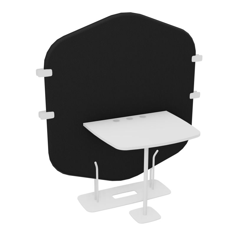 MARGOT ESPACE 2 PERS. L122,7XH144,8XP75CM - CLOISON A6 - PIET. ZO - PLAT. EP19MM MG