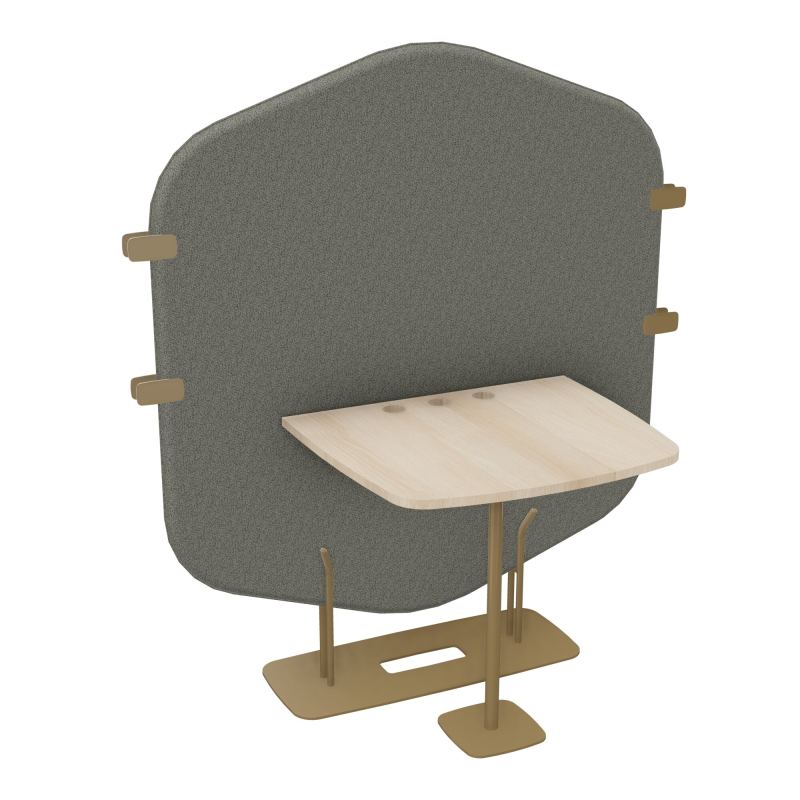 MARGOT ESPACE 2 PERS. L122,7XH144,8XP75CM - CLOISON B1 - PIET. Z3 - PLAT. EP19MM RZ