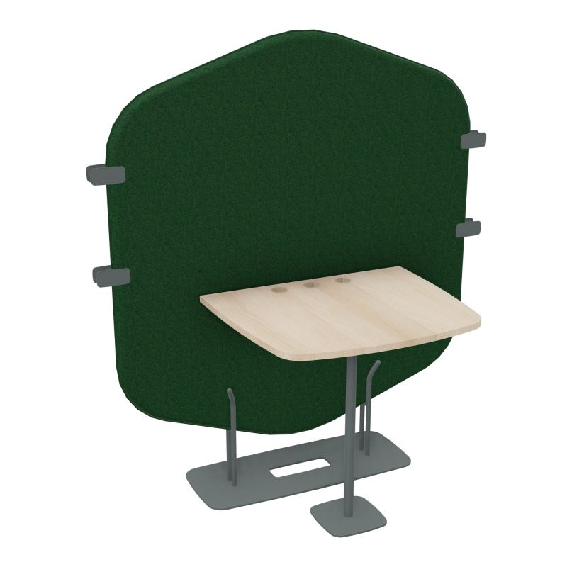 MARGOT ESPACE 2 PERS. L122,7XH144,8XP75CM - CLOISON B2 - PIET. SU - PLAT. EP19MM RZ