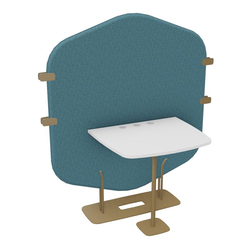 MARGOT ESPACE 2 PERS. L122,7XH144,8XP75CM - CLOISON B4 - PIET. Z3 - PLAT. EP19MM MG