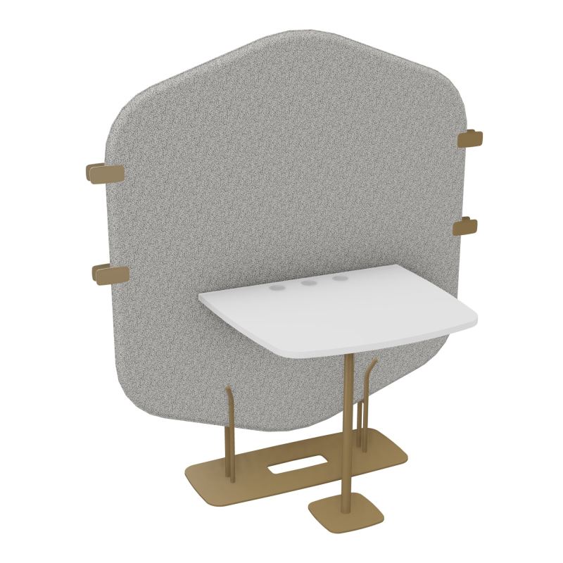 MARGOT ESPACE 2 PERS. L122,7XH144,8XP75CM - CLOISON B5 - PIET. Z3 - PLAT. EP19MM MG
