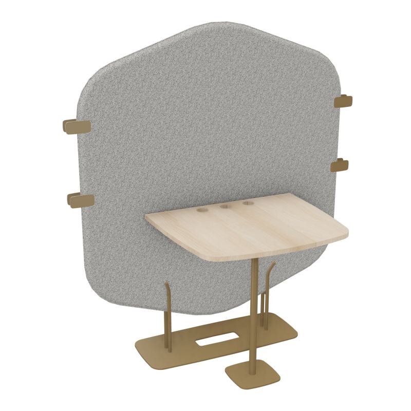 MARGOT ESPACE 2 PERS. L122,7XH144,8XP75CM - CLOISON B5 - PIET. Z3 - PLAT. EP19MM RZ