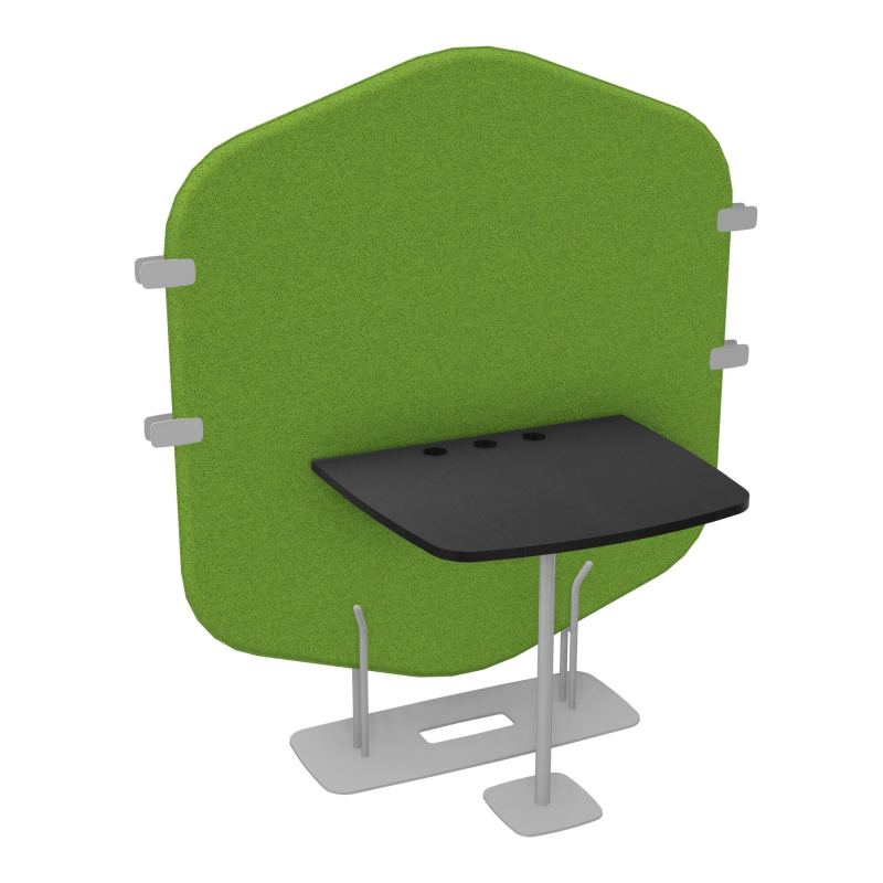 MARGOT CLOISON + TABLE - L122,7XH144,8XP75 CM BK SA RK
