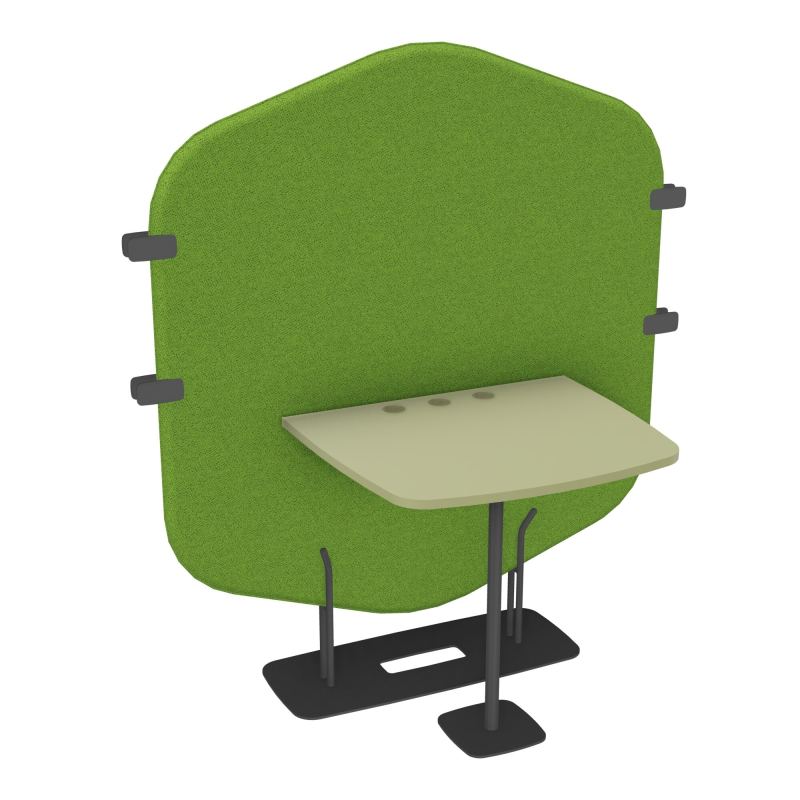 MARGOT CLOISON + TABLE - L122,7XH144,8XP75 CM BK SC R7