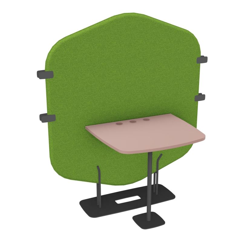 MARGOT CLOISON + TABLE - L122,7XH144,8XP75 CM BK SC R8