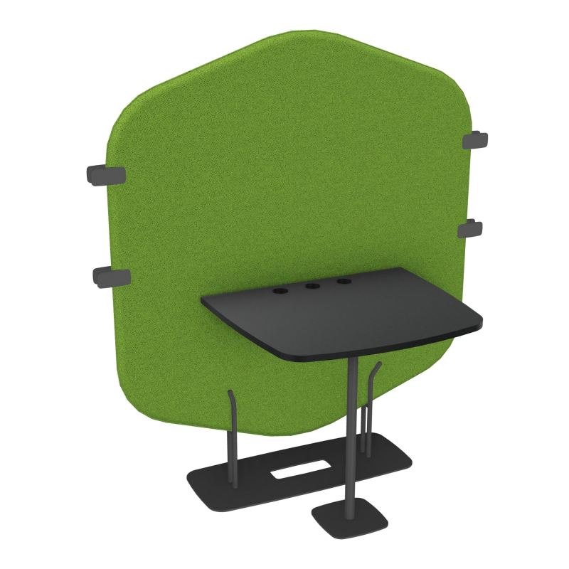 MARGOT CLOISON + TABLE - L122,7XH144,8XP75 CM BK SC R9