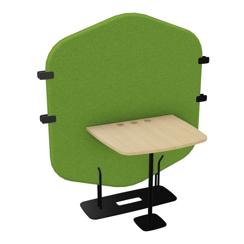 MARGOT CLOISON + TABLE - L122,7XH144,8XP75 CM BK SG R1