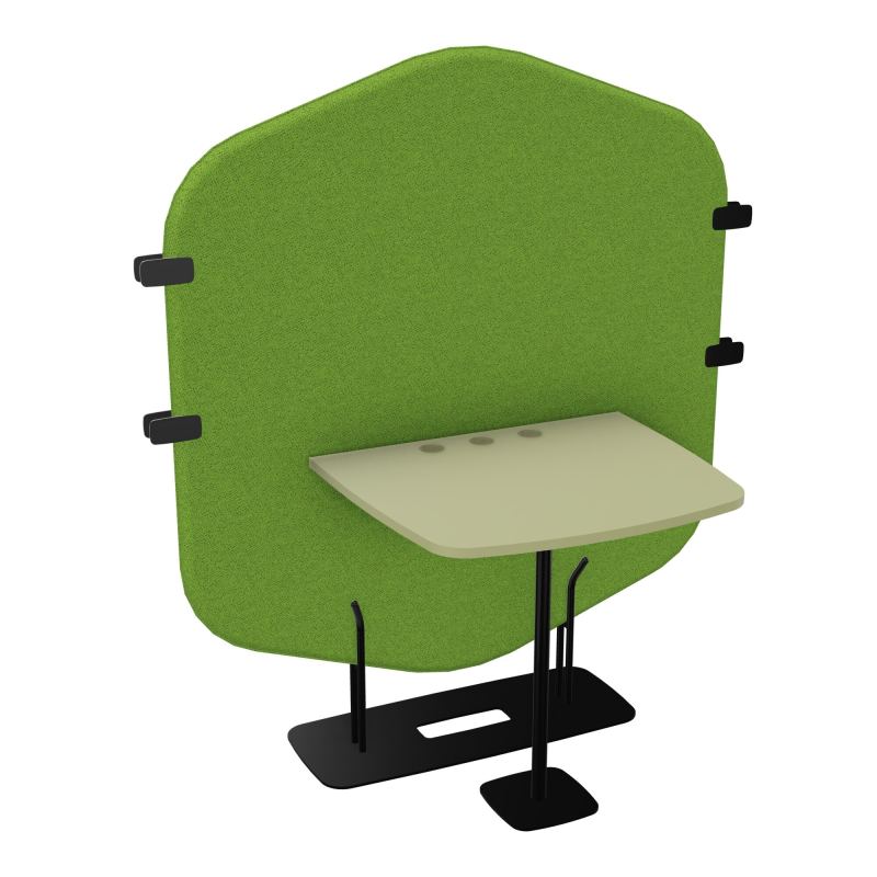 MARGOT CLOISON + TABLE - L122,7XH144,8XP75 CM BK SG R7