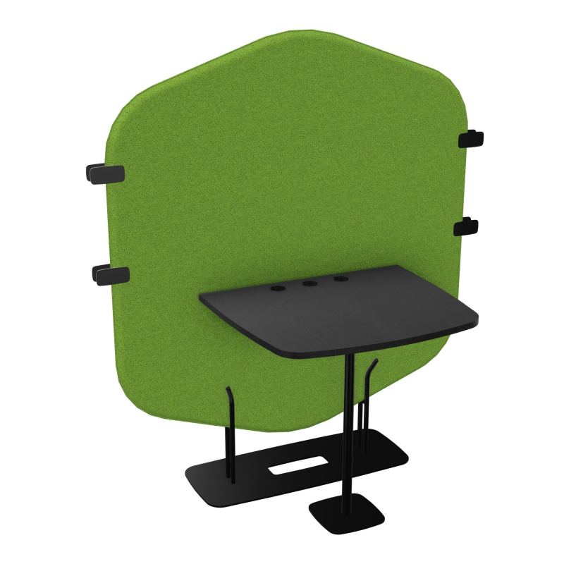 MARGOT CLOISON + TABLE - L122,7XH144,8XP75 CM BK SG RK