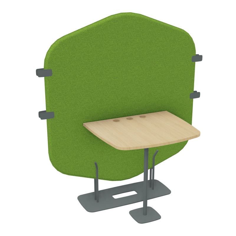 MARGOT CLOISON + TABLE - L122,7XH144,8XP75 CM BK SU R1