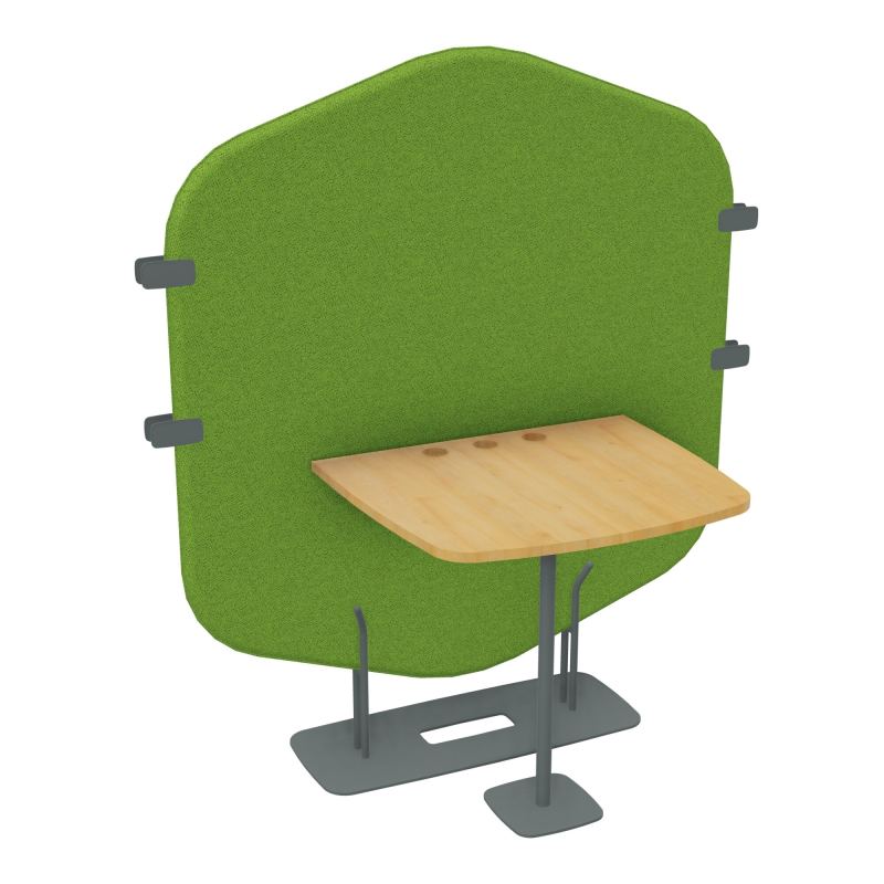 MARGOT CLOISON + TABLE - L122,7XH144,8XP75 CM BK SU R5