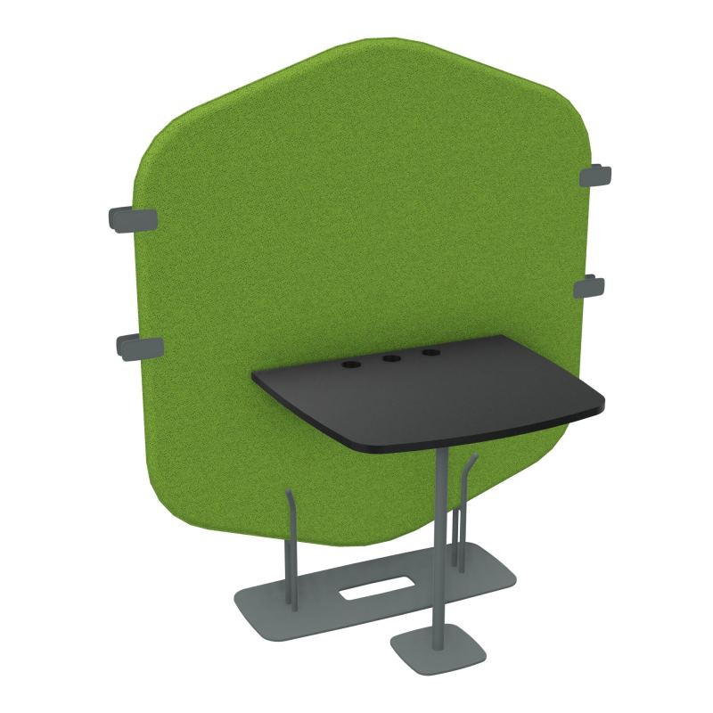 MARGOT CLOISON + TABLE - L122,7XH144,8XP75 CM BK SU R9