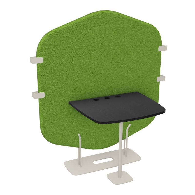 MARGOT CLOISON + TABLE - L122,7XH144,8XP75 CM BK ZC RK