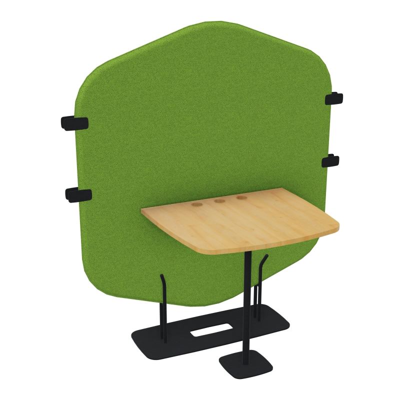 MARGOT CLOISON + TABLE - L122,7XH144,8XP75 CM BK ZP R5