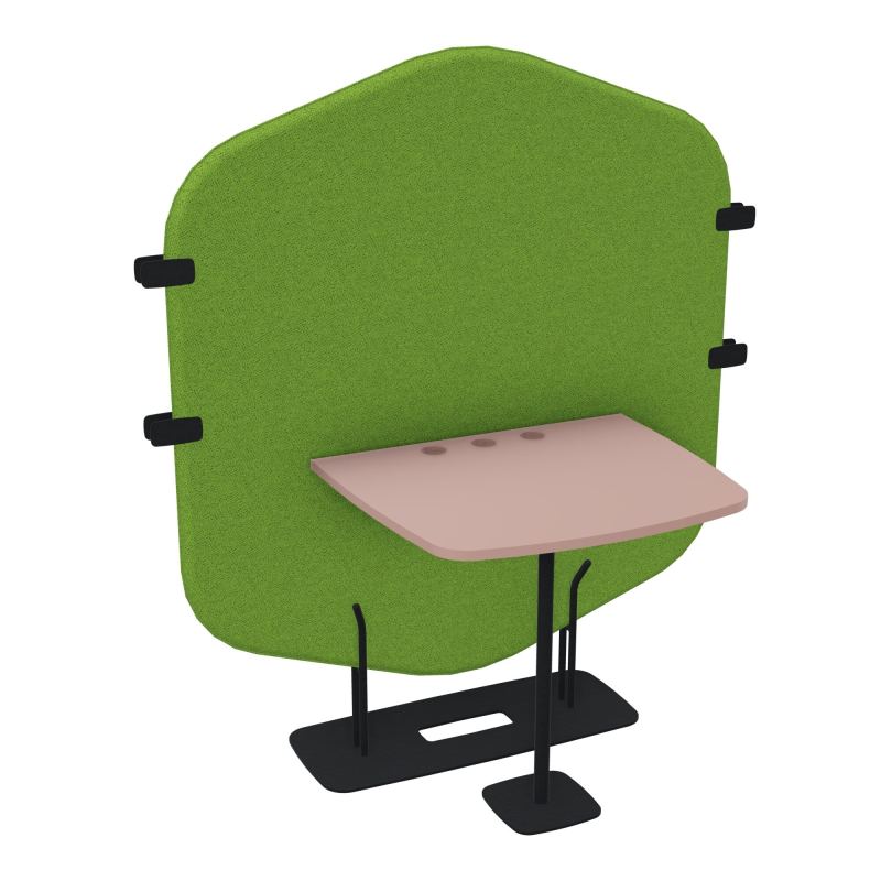 MARGOT CLOISON + TABLE - L122,7XH144,8XP75 CM BK ZP R8