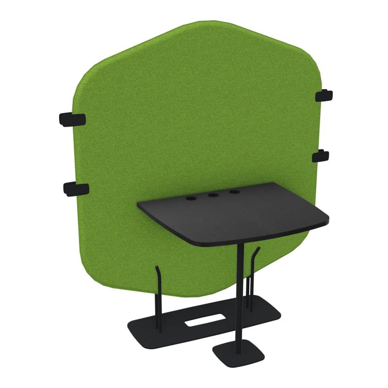 MARGOT CLOISON + TABLE - L122,7XH144,8XP75 CM BK ZP RK