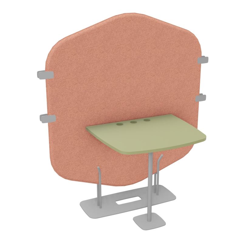 MARGOT CLOISON + TABLE - L122,7XH144,8XP75 CM BL SA R7