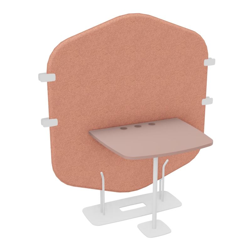 MARGOT CLOISON + TABLE - L122,7XH144,8XP75 CM BL SO R8