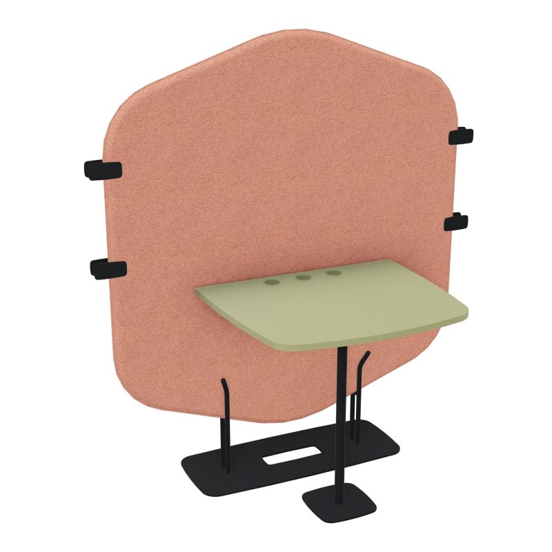 MARGOT CLOISON + TABLE - L122,7XH144,8XP75 CM BL ZP R7
