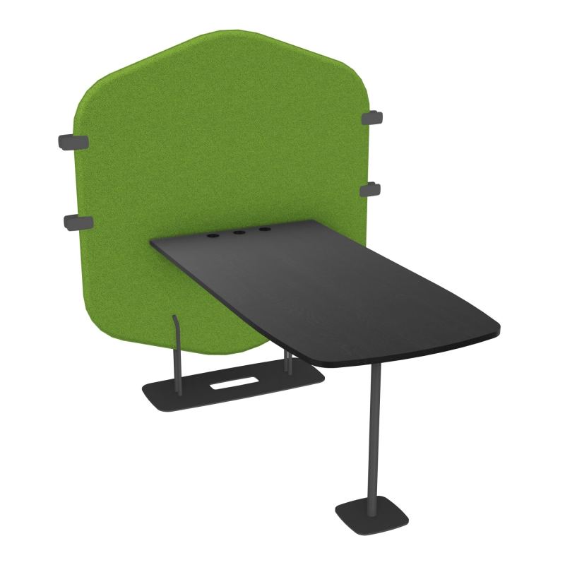 MARGOT CLOISON + TABLE - L122,7XH144,8XP156 CM BK SC RK