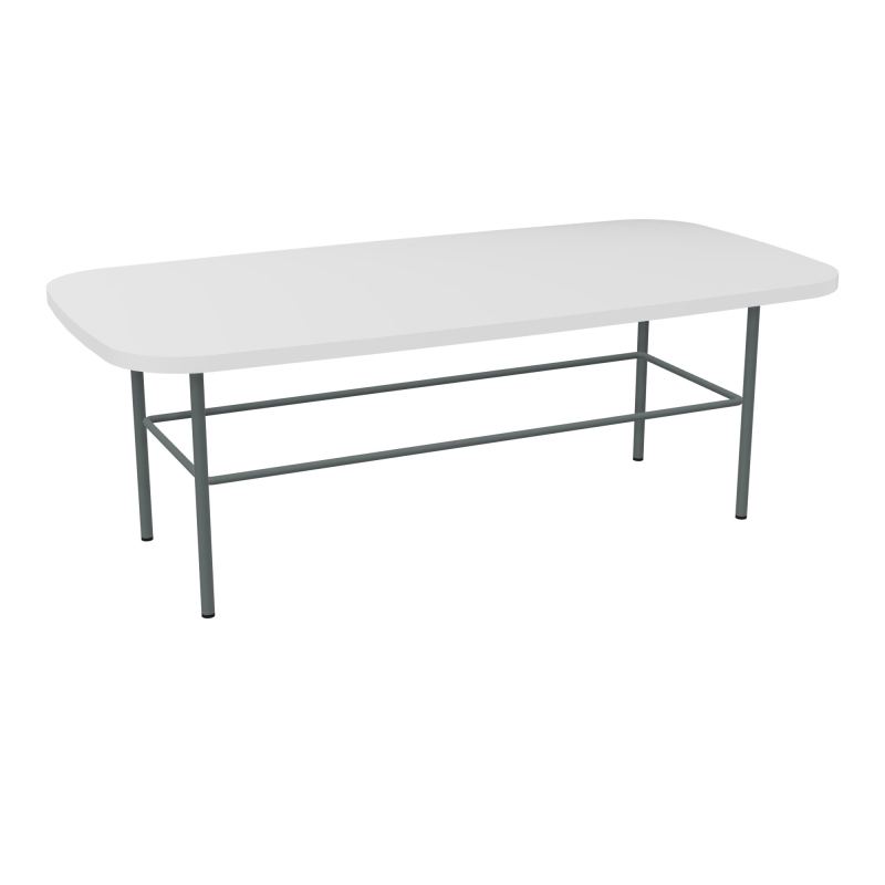 TABLE BASSE MARGOT RECTANGULAIRE L100XH35XP50CM - PLAT. EP19MM MG - PIET. SU