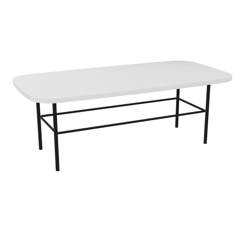 TABLE BASSE MARGOT RECTANGULAIRE L100XH35XP50CM - PLAT. EP19MM MG - PIET. ZP