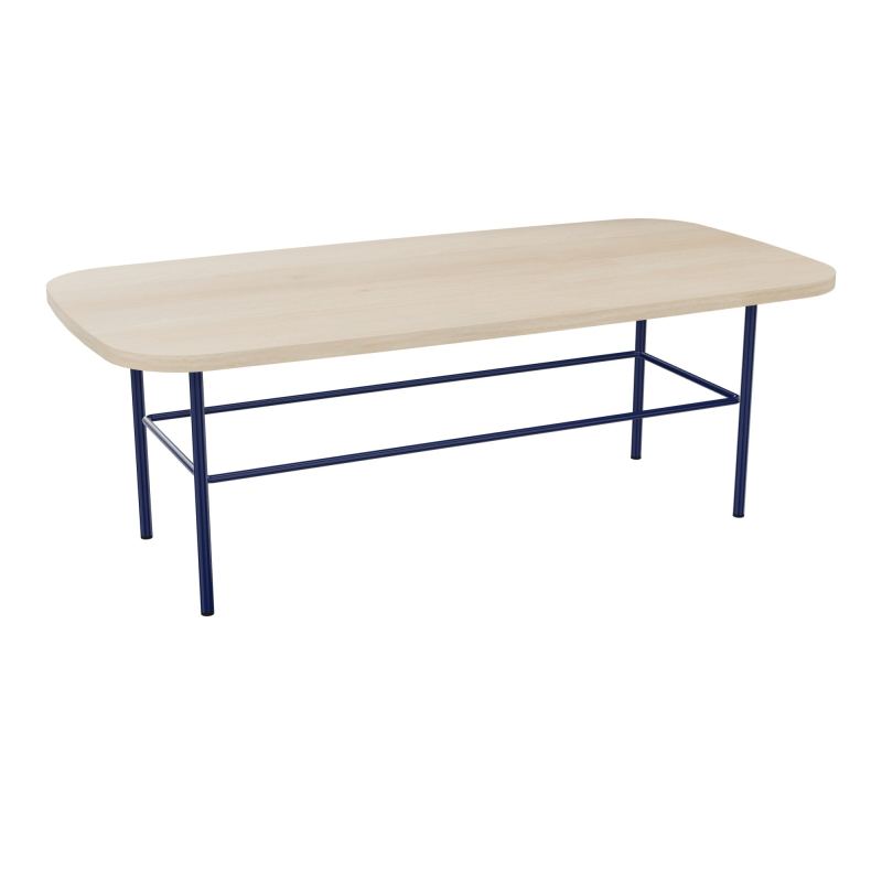 TABLE BASSE MARGOT RECTANGULAIRE L100XH35XP50CM - PLAT. EP19MM RZ - PIET. X4