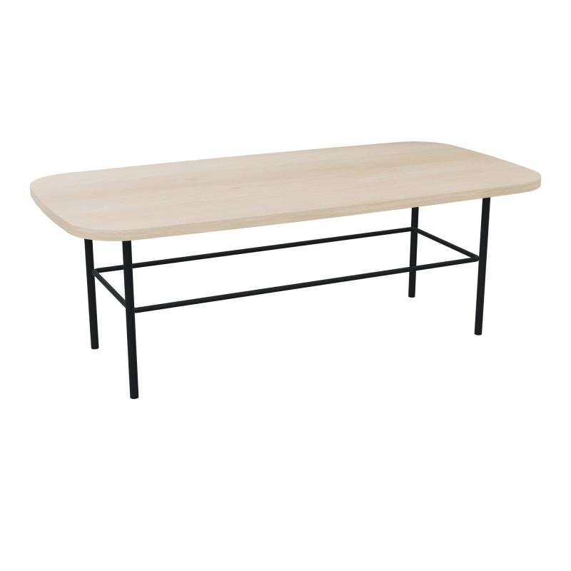 TABLE BASSE MARGOT RECTANGULAIRE L100XH35XP50CM - PLAT. EP19MM RZ - PIET. ZP