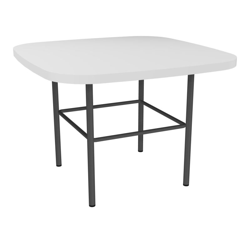 TABLE BASSE MARGOT CARREE L50XH35XP50CM - PLAT. EP19MM MG - PIET. SC