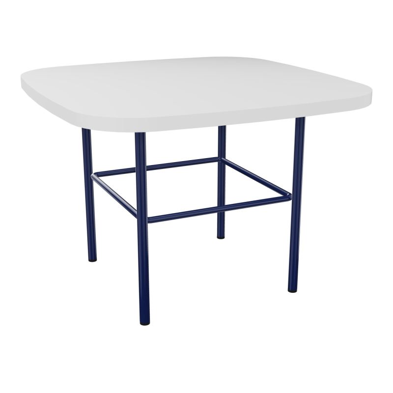 TABLE BASSE MARGOT CARREE L50XH35XP50CM - PLAT. EP19MM MG - PIET. X4